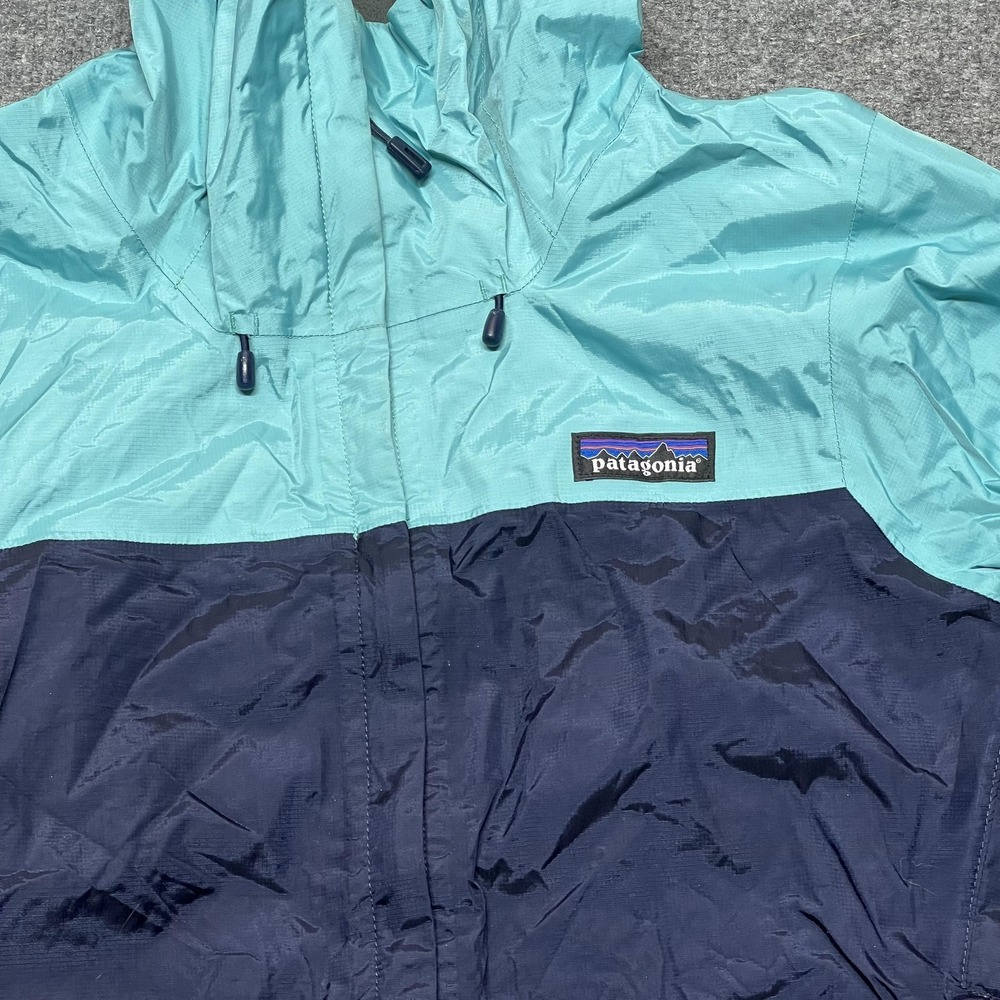 Patagonia Torrentshell Jacket Womens XS Blue Hooded Waterproof Windbreaker 83807 - Picture 2 of 10